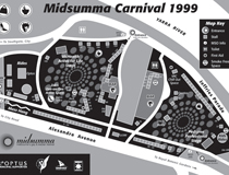 Midsumma Carnival 1999 map