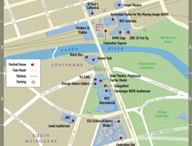 Melbourne Festival map