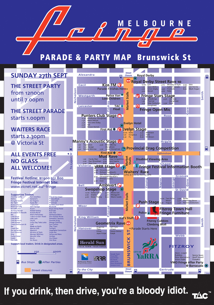 Fringe Festival 1998 map