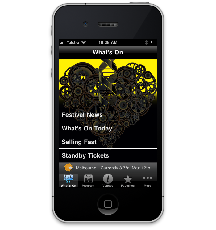 MQFF 2011 iPhone app