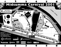 Midsumma Carnival 2001 map
