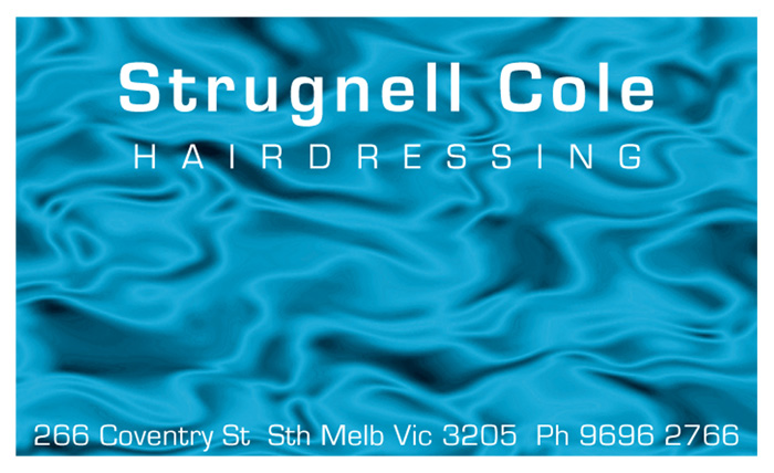 Strugnell Cole business card 1996 #2