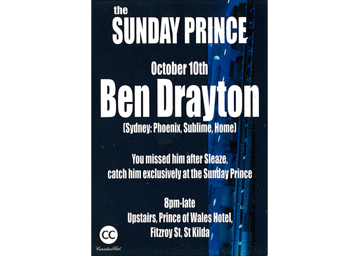 Ben Drayton @ Sunday Prince