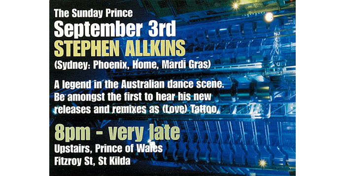 Stephen Allkins @ Sunday Prince