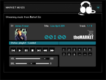 Market Mixes streaming music player