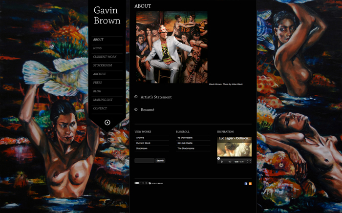 Gavin Brown website (2012)