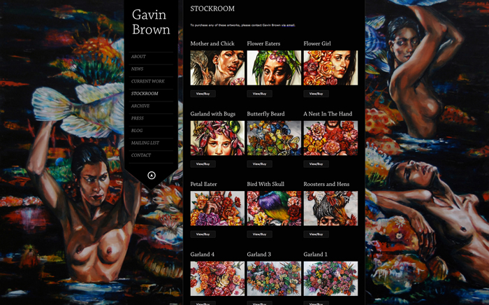 Gavin Brown website (2012)