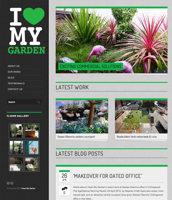 I Heart My Garden website