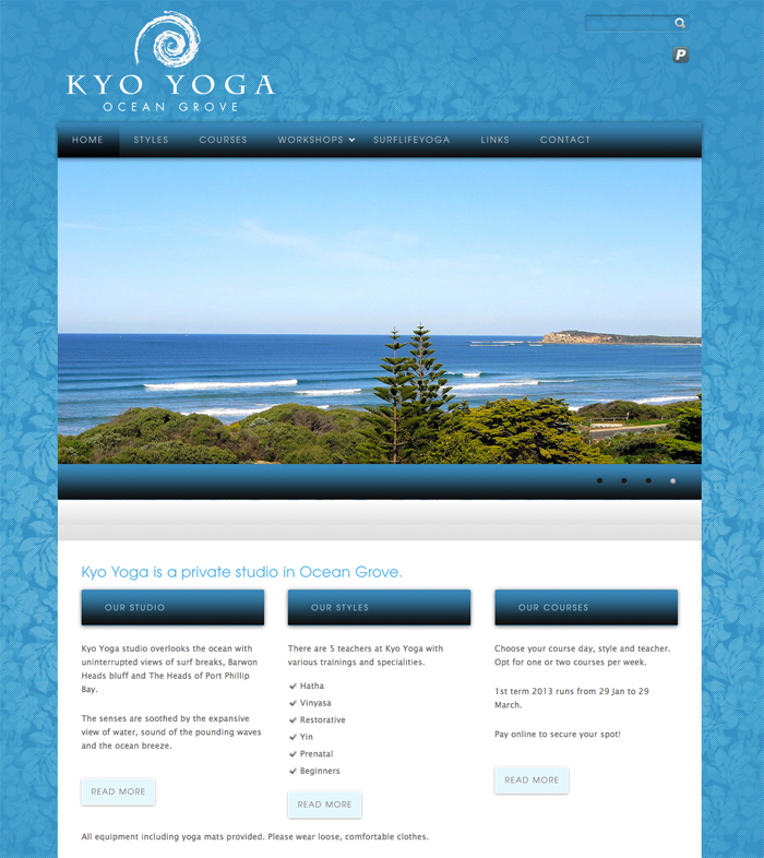 Kyo Yoga website