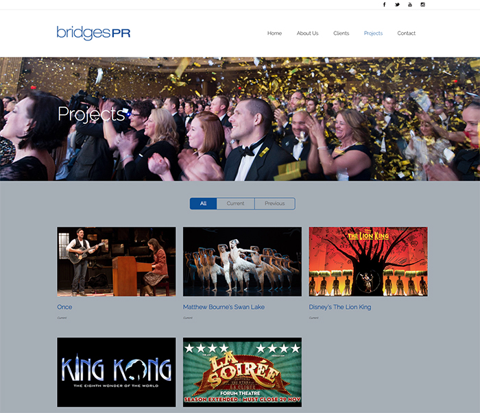 BridgesPR website