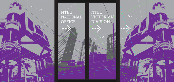 NTEU foyer signage