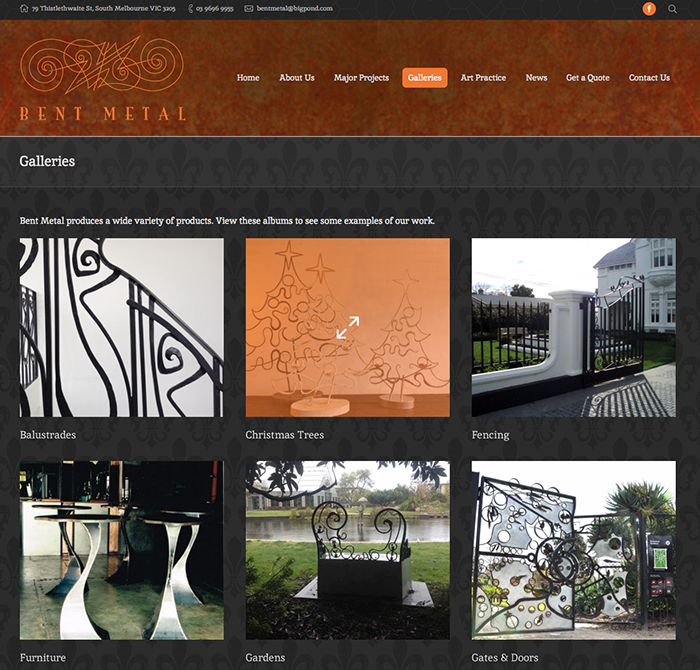 Bent Metal website (2015)