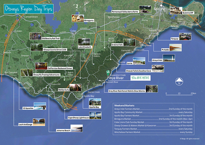 Wye River tourist maps