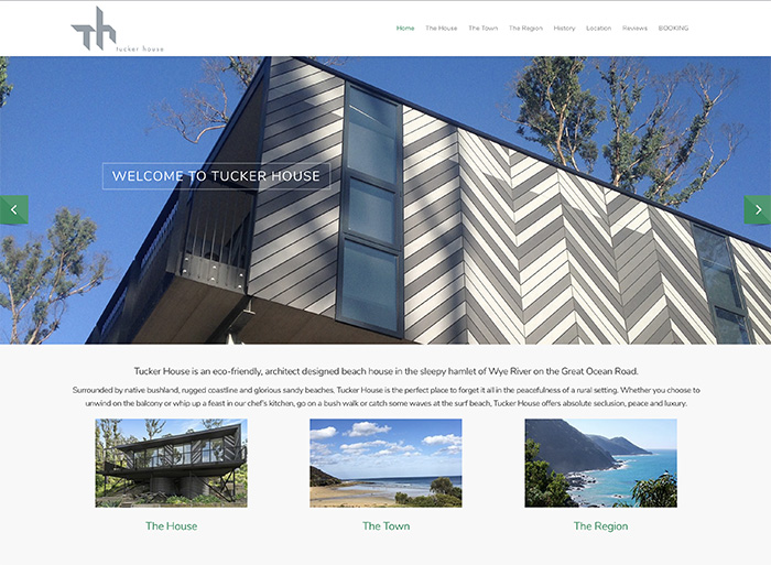 Tucker House Wye River website